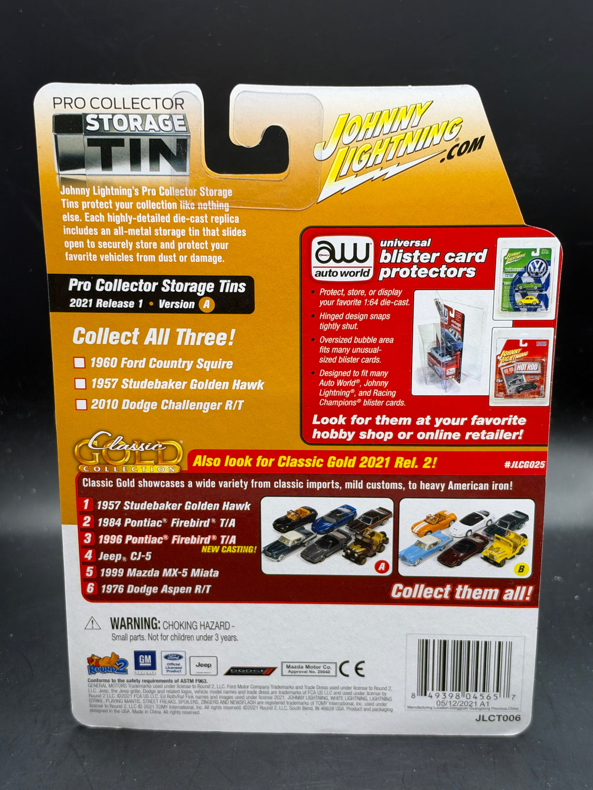 JOHNNY LIGHTNING - 2010 DODGE CHALLENGER R/T - PRO COLLECTOR STORAGE TIN