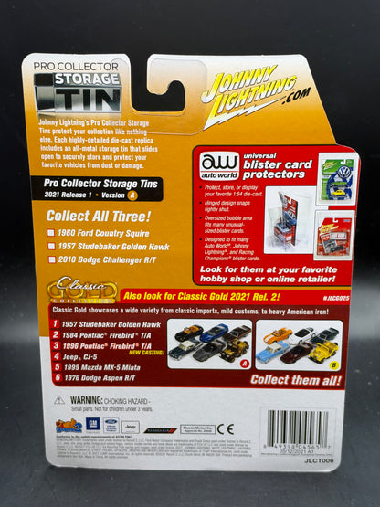 JOHNNY LIGHTNING - 2010 DODGE CHALLENGER R/T - PRO COLLECTOR STORAGE TIN
