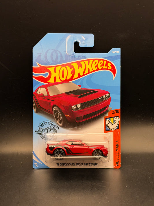 HOT WHEELS - 18 DODGE CHALLENGER SRT DEMON (2019) - HW MUSCLE MANIA 2/10