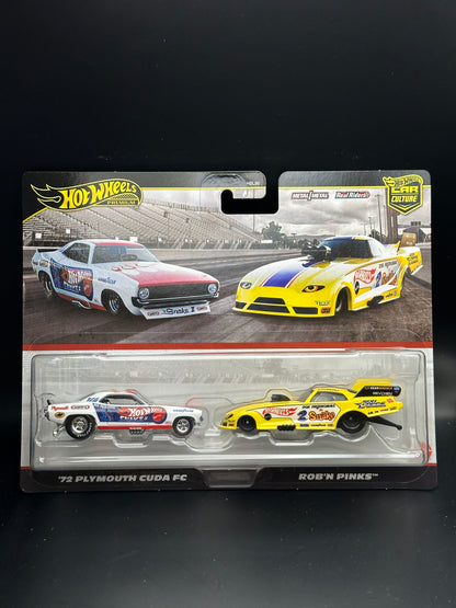HOT WHEELS - 72 PLYMOUTH CUDA FC / ROB’N PINKS (2025) - 2 PACK - PREMIUM / CAR CULTURE