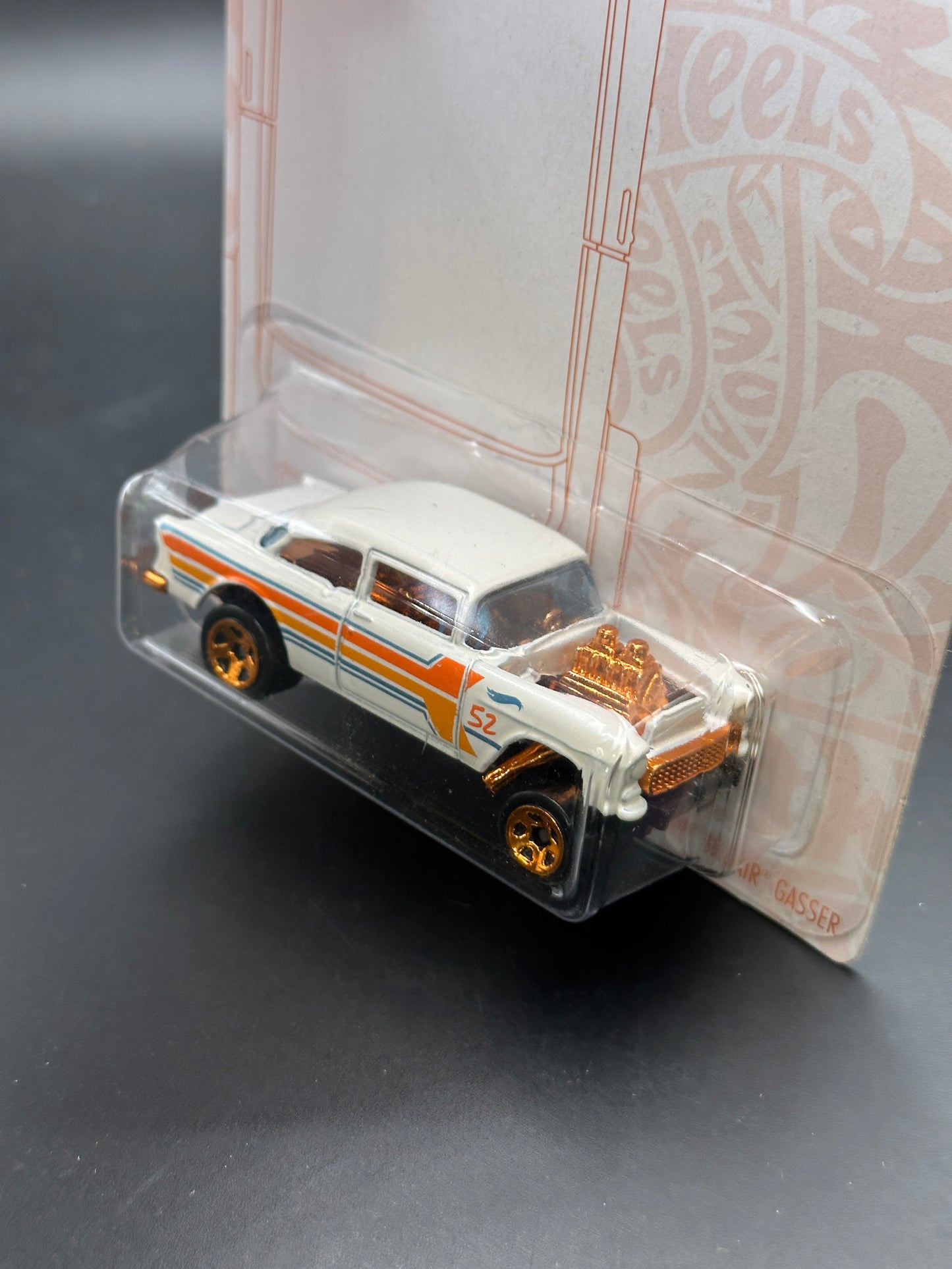 HOT WHEELS - 55 CHEVY BEL AIR GASSER (2020) - ANNIVERSARY PEARL AND CHROME SERIES 4/6
