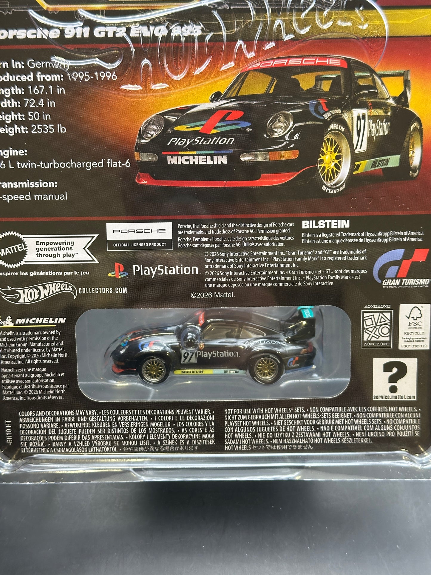 HOT WHEELS - PORSCHE 911 GT2 EVO 993 (2026) - PLAYSTATION - ELITE 64