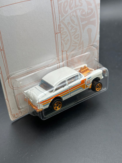 HOT WHEELS - 55 CHEVY BEL AIR GASSER (2020) - ANNIVERSARY PEARL AND CHROME SERIES 4/6