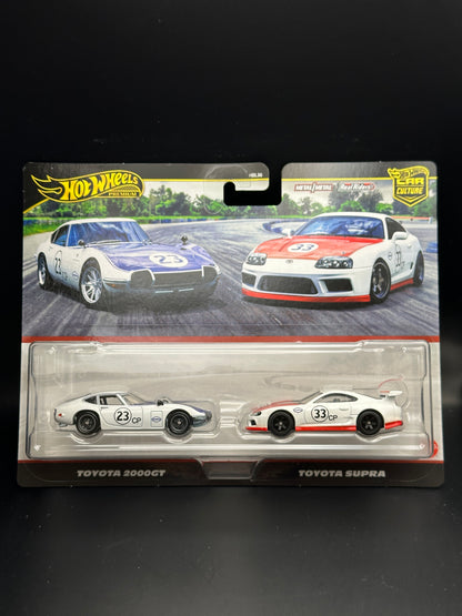 HOT WHEELS - TOYOTA 2000 GT / TOYOTA SUPRA (2025) - 2 PACK - PREMIUM / CAR CULTURE