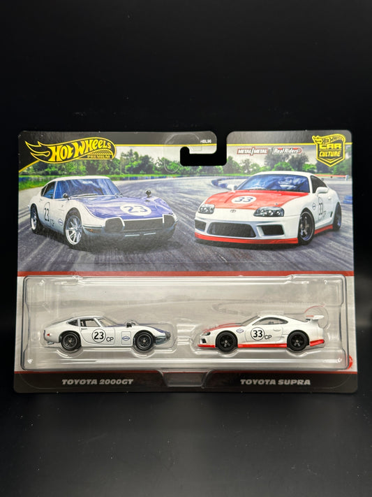HOT WHEELS - TOYOTA 2000 GT / TOYOTA SUPRA (2025) - 2 PACK - PREMIUM / CAR CULTURE