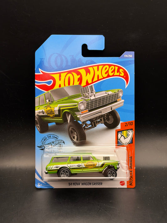 HOT WHEELS - 64 NOVA WAGON GASSER (2020) - HW MUSCLE MANIA 2/10