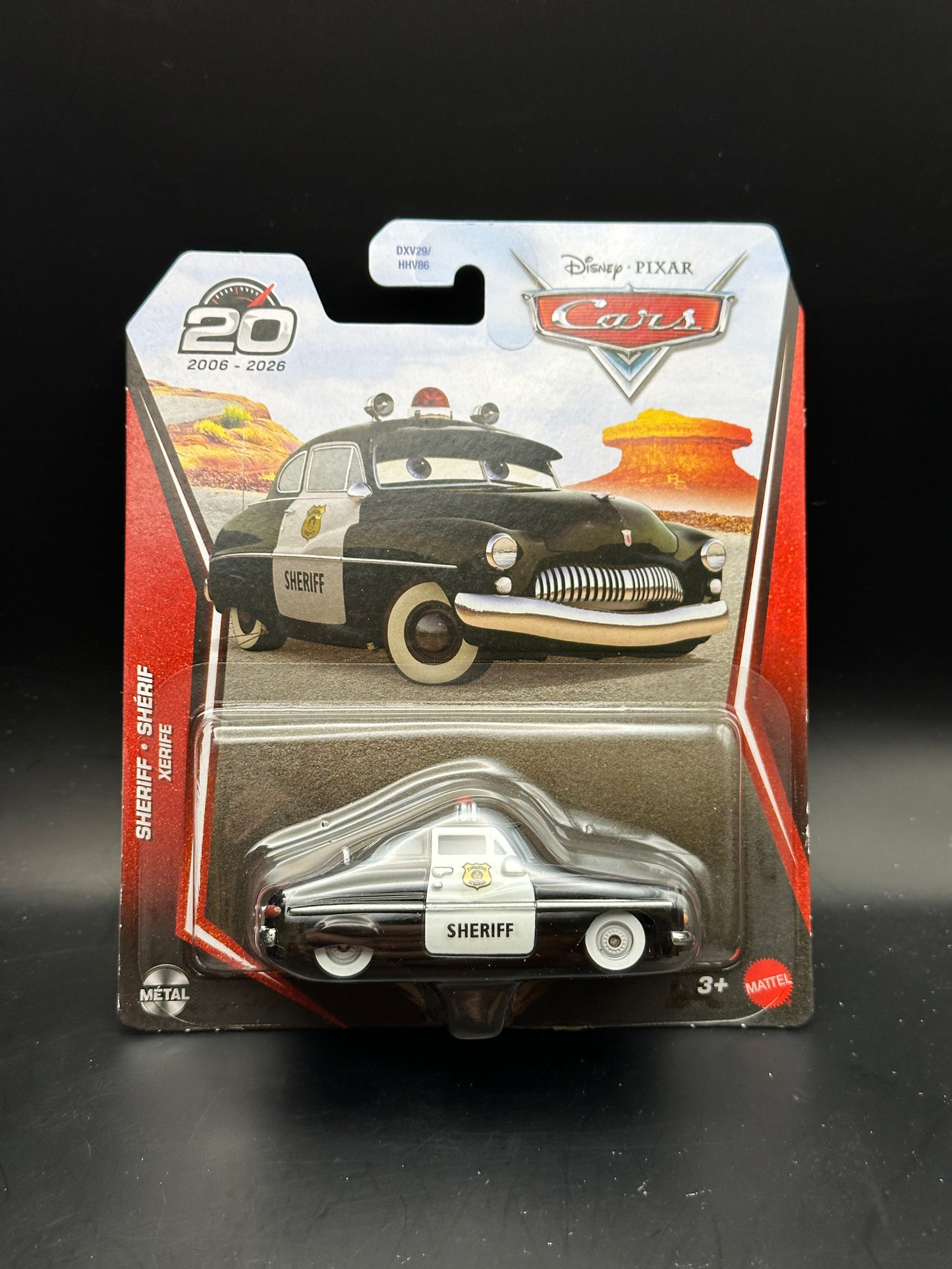 DISNEY PIXAR CARS 20th ANNIVERSARY - SHERIFF - DIECAST