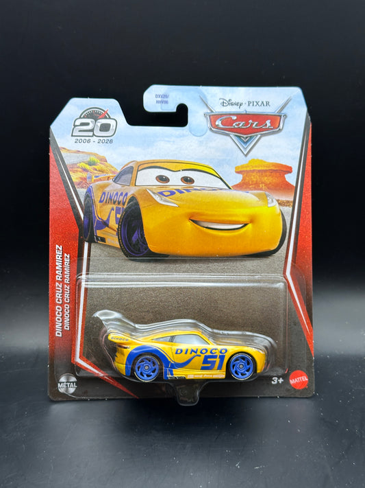 DISNEY PIXAR CARS 20th ANNIVERSARY - DINOCO CRUZ RAMIREZ - DIECAST