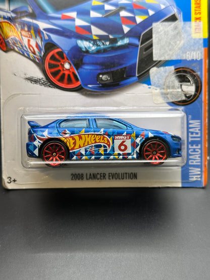 HOT WHEELS - 2008 LANCER EVOLUTION (2016) - HW RACE TEAM 6/10