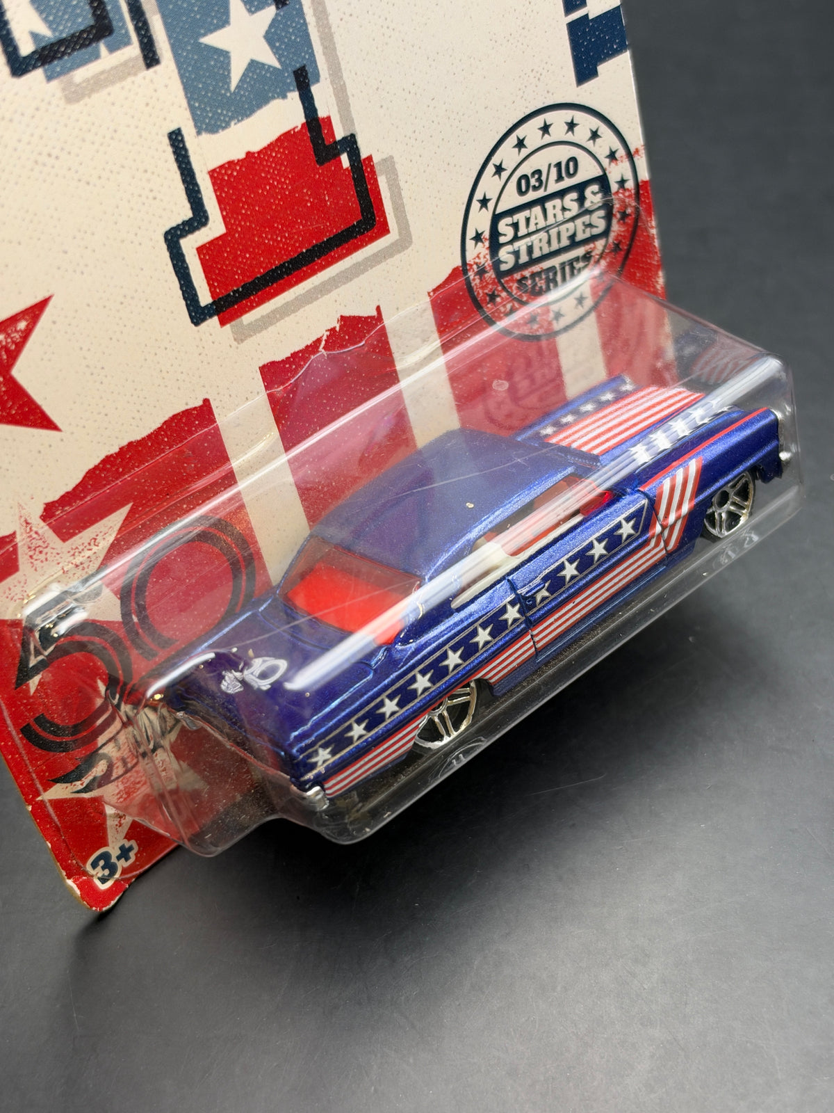 HOT WHEELS - CHEVY NOVA (2018) - 50th ANNIVERSARY STARS AND STRIPES SERIES 3/10