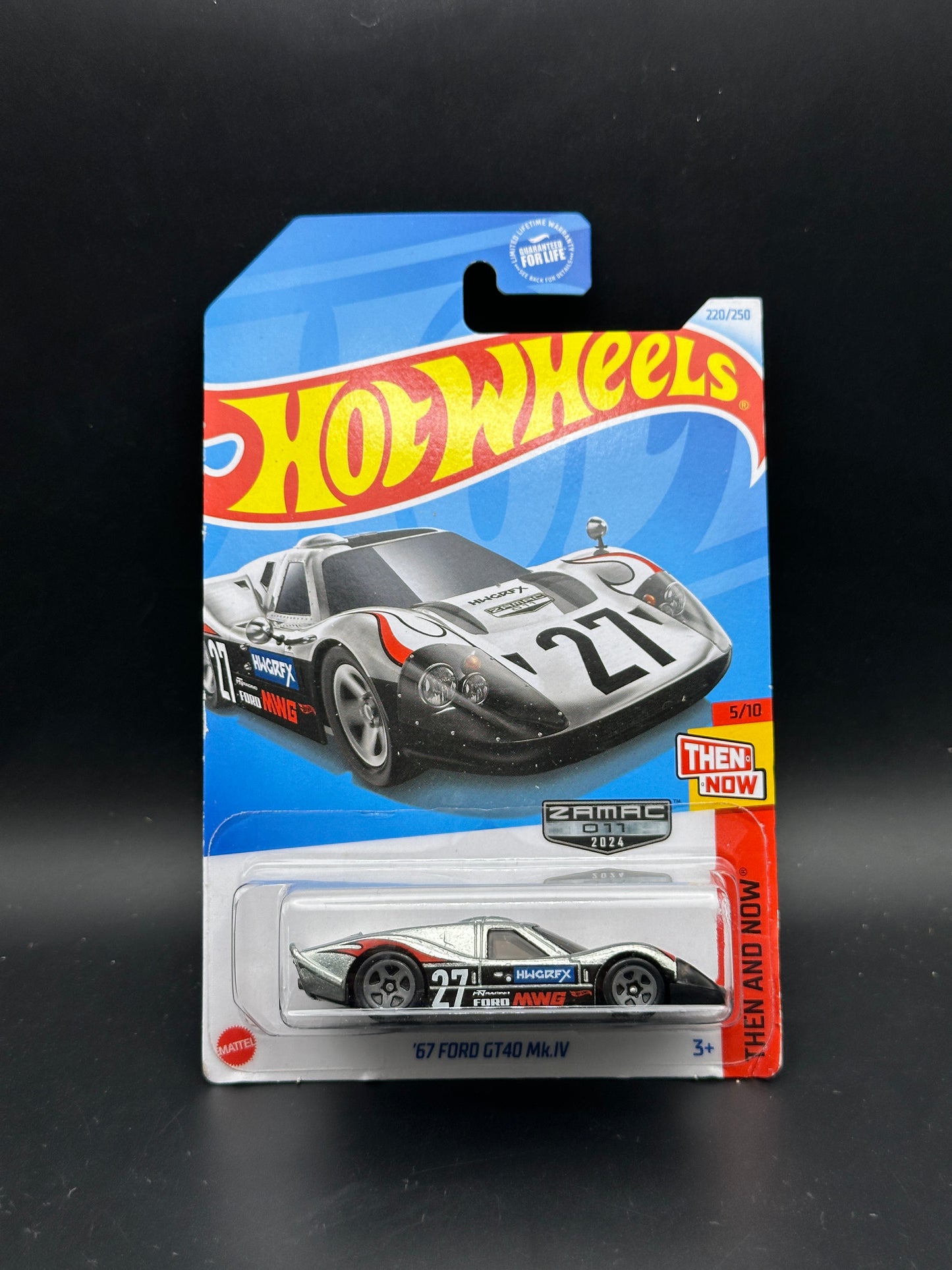 HOT WHEELS - 67 FORD GT40 MK.IV (2024) - ZAMAC - HW THEN AND NOW 5/10