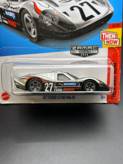 HOT WHEELS - 67 FORD GT40 MK.IV (2024) - ZAMAC - HW THEN AND NOW 5/10