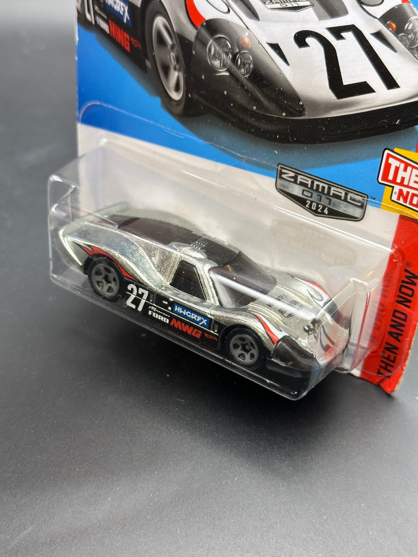 HOT WHEELS - 67 FORD GT40 MK.IV (2024) - ZAMAC - HW THEN AND NOW 5/10