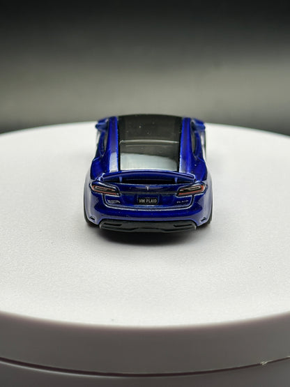 HOT WHEELS - TESLA MODEL S PLAID (2024) - HW QUARTER MILE HEROES 5/5 - LOOSE