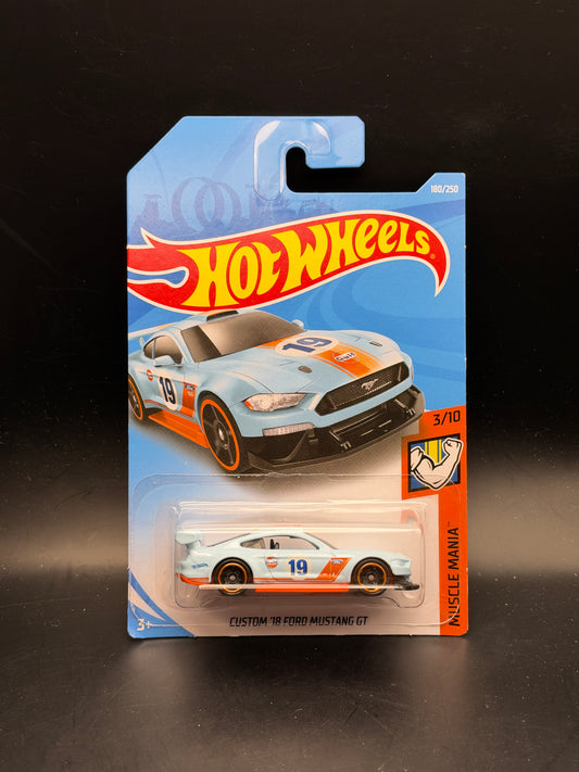 HOT WHEELS - CUSTOM 18 FORD MUSTANG GT (2019) - HW MUSCLE MANIA 3/10