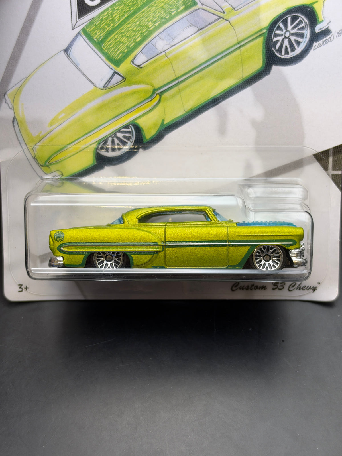 HOT WHEELS - CUSTOM 53 CHEVY (2019) - LARRY WOOD ANNIVERSARY SERIES 2/10
