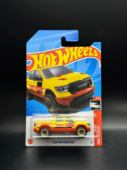 HOT WHEELS - 2020 RAM 1500 REBEL - TREASURE HUNT (2023) - HW RESCUE 7/10