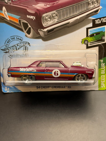 HOT WHEELS - 64 CHEVELLE SS (2019) - HW SPEED BLUR 10/10