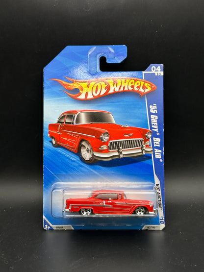 HOT WHEELS - 55 CHEVY BEL AIR (2010) - HW AUCTION 4/10