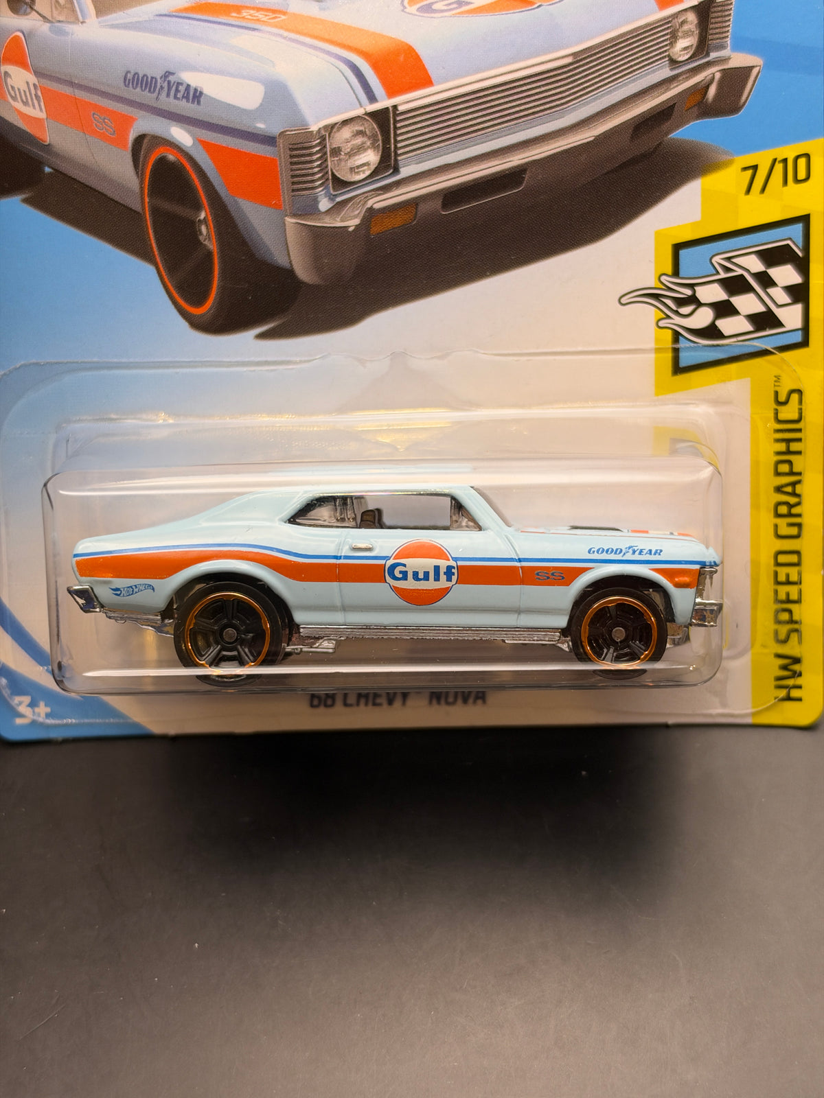 HOT WHEELS - 68 CHEVY NOVA (2019) - HW SPEED GRAPHICS 7/10