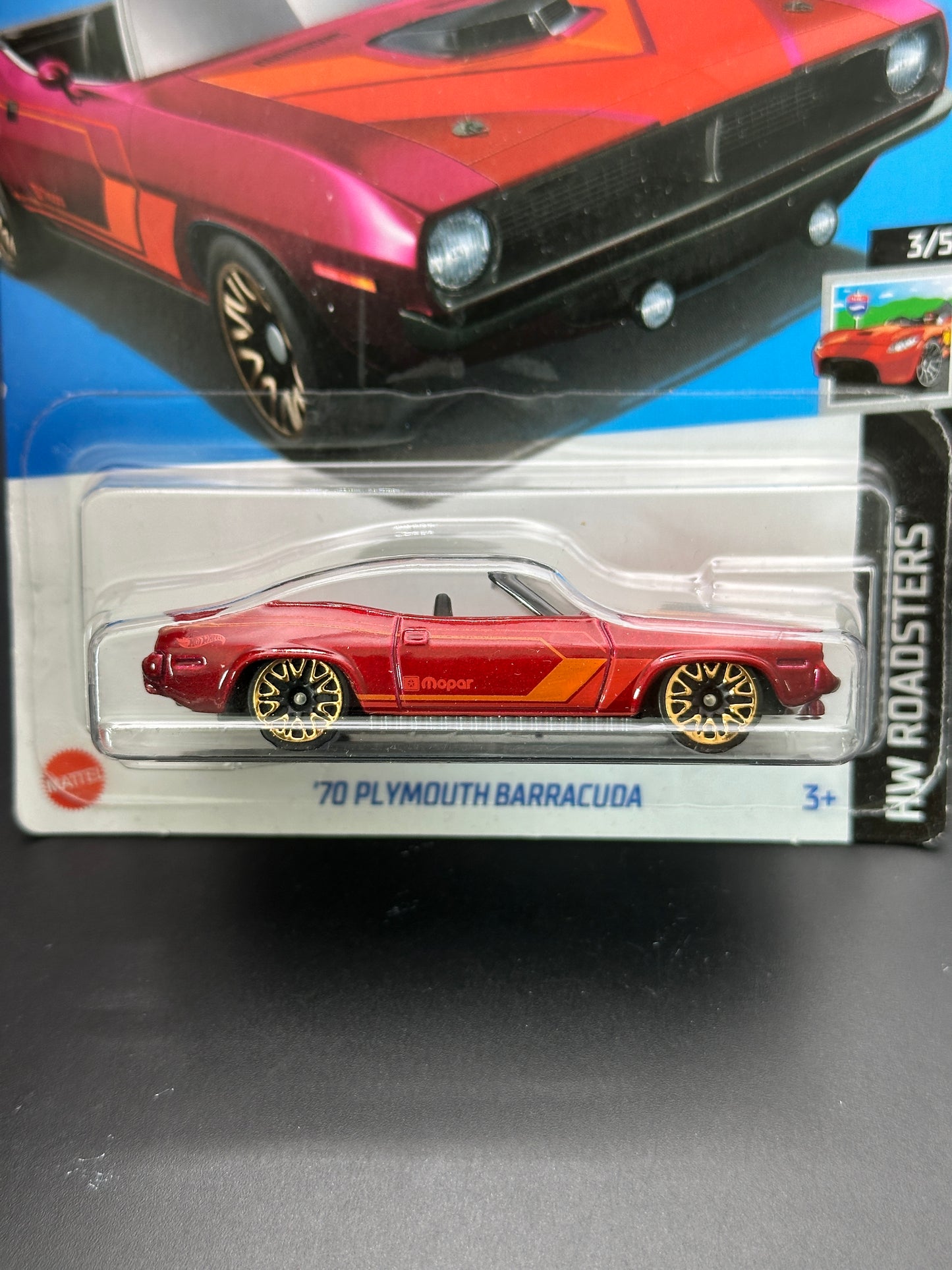 HOT WHEELS - 70 PLYMOUTH BARRACUDA (2024) - HW ROADSTERS 3/5