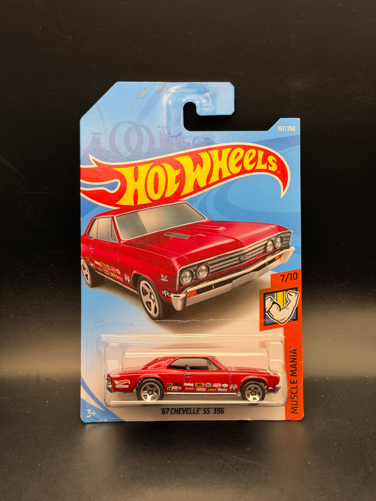 HOT WHEELS - 67 CHEVELLE SS 396 (2019) - HW MUSCLE MANIA 7/10