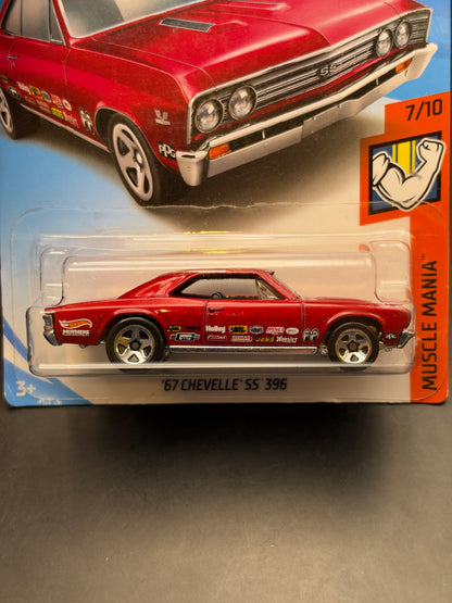 HOT WHEELS - 67 CHEVELLE SS 396 (2019) - HW MUSCLE MANIA 7/10