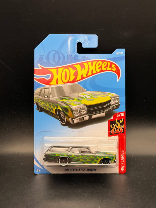 HOT WHEELS - 70 CHEVELLE SS WAGON (2019) - HW FLAMES 3/10
