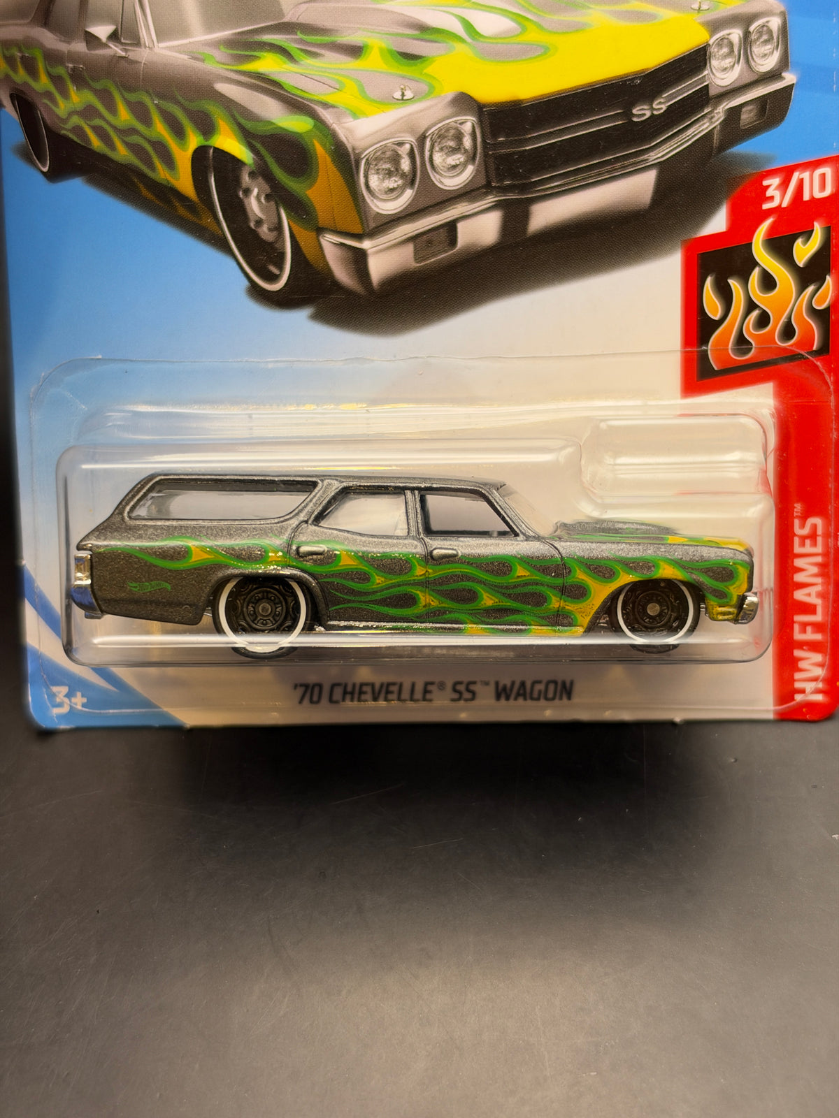 HOT WHEELS - 70 CHEVELLE SS WAGON (2019) - HW FLAMES 3/10