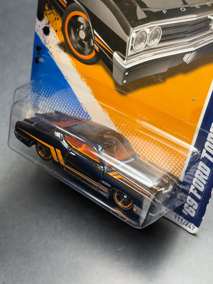 HOT WHEELS - 69 FORD TORINO TALLADEGA (2012) - HW MUSCLE MANIA 1/10