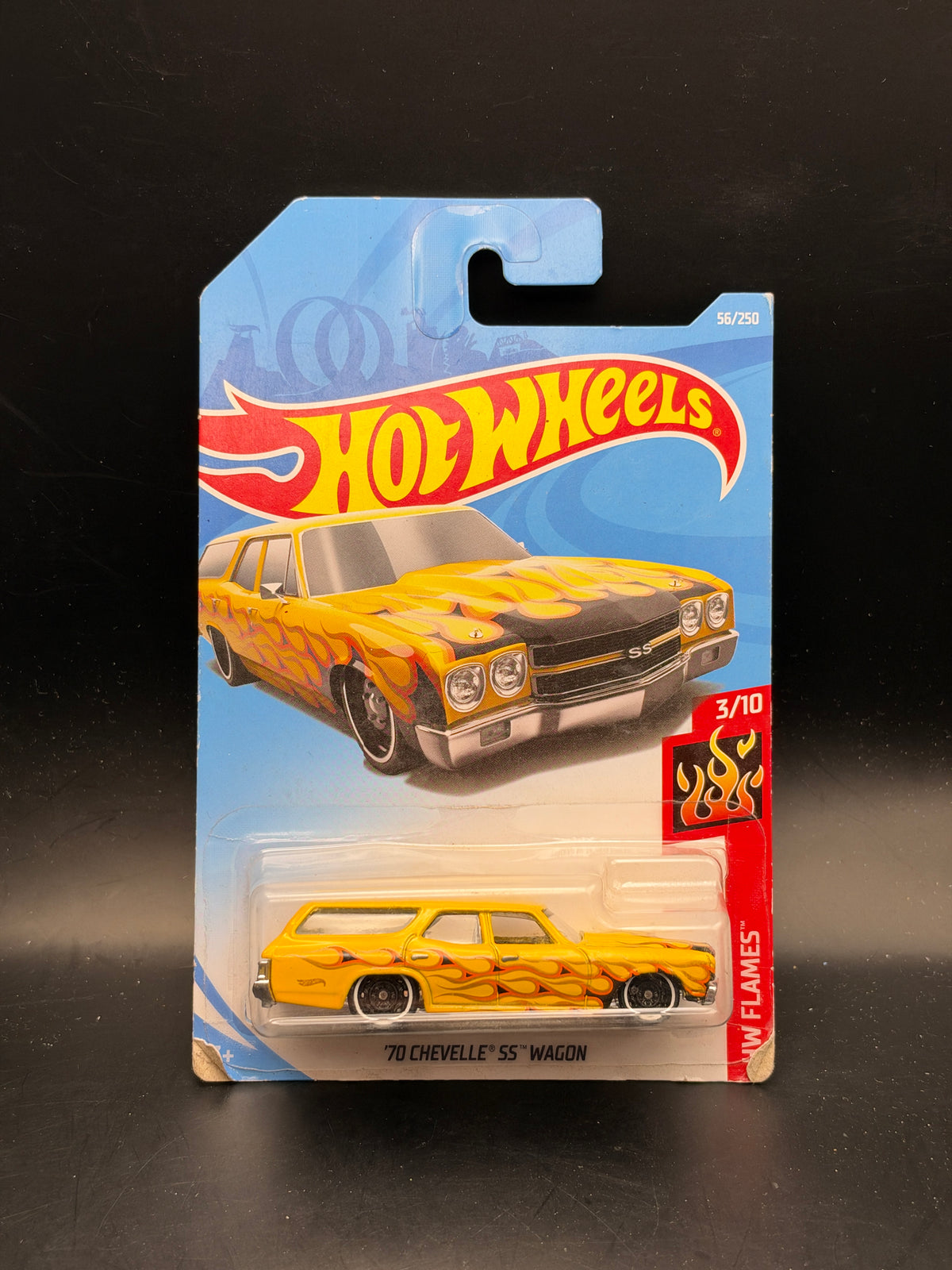HOT WHEELS - 70 CHEVELLE SS WAGON (2019) - HW FLAMES 3/10