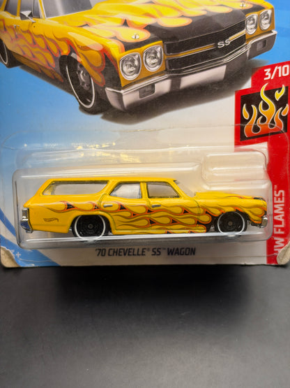 HOT WHEELS - 70 CHEVELLE SS WAGON (2019) - HW FLAMES 3/10