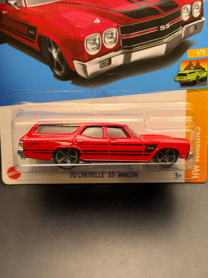 HOT WHEELS - 70 CHEVELLE SS WAGON (2022) - HW WAGONS 1/5