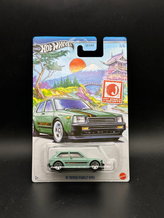 HOT WHEELS - 81 TOYOTA STARLET KP61 (2024) - HW J IMPORTS SERIES 3/5