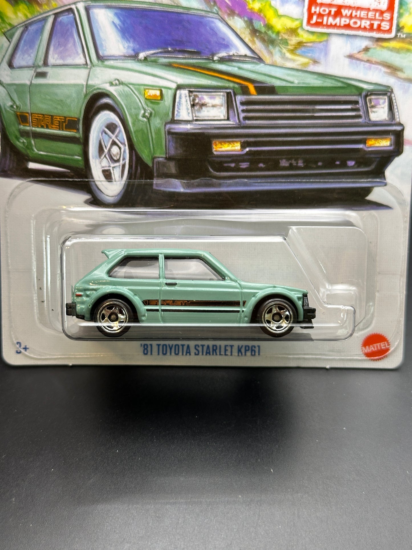 HOT WHEELS - 81 TOYOTA STARLET KP61 (2024) - HW J IMPORTS SERIES 3/5