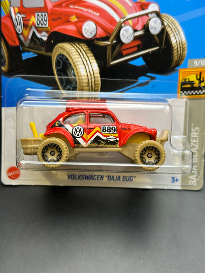 HOT WHEELS - VOLKSWAGEN BAJA BUG (2023) - TREASURE HUNT - BAJA BLAZERS 9/10