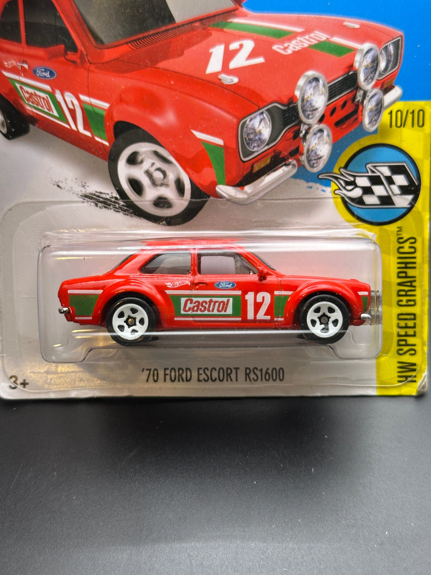 HOT WHEELS - 70 FORD ESCORT RS1600 (2016) - HW SPEED GRAPHICS 10/10