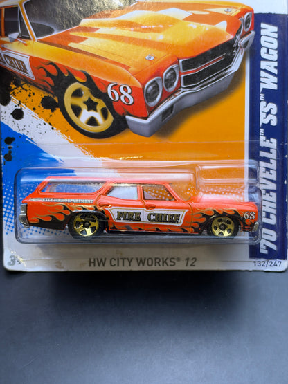 HOT WHEELS - 70 CHEVELLE SS WAGON (2012) - HW CITY WORKS 2/10