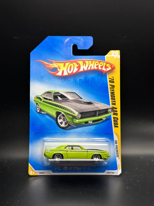 HOT WHEELS - 70 PLYMOUTH AAR CUDA (2009) - HW 2009 PREMIERE 29/42