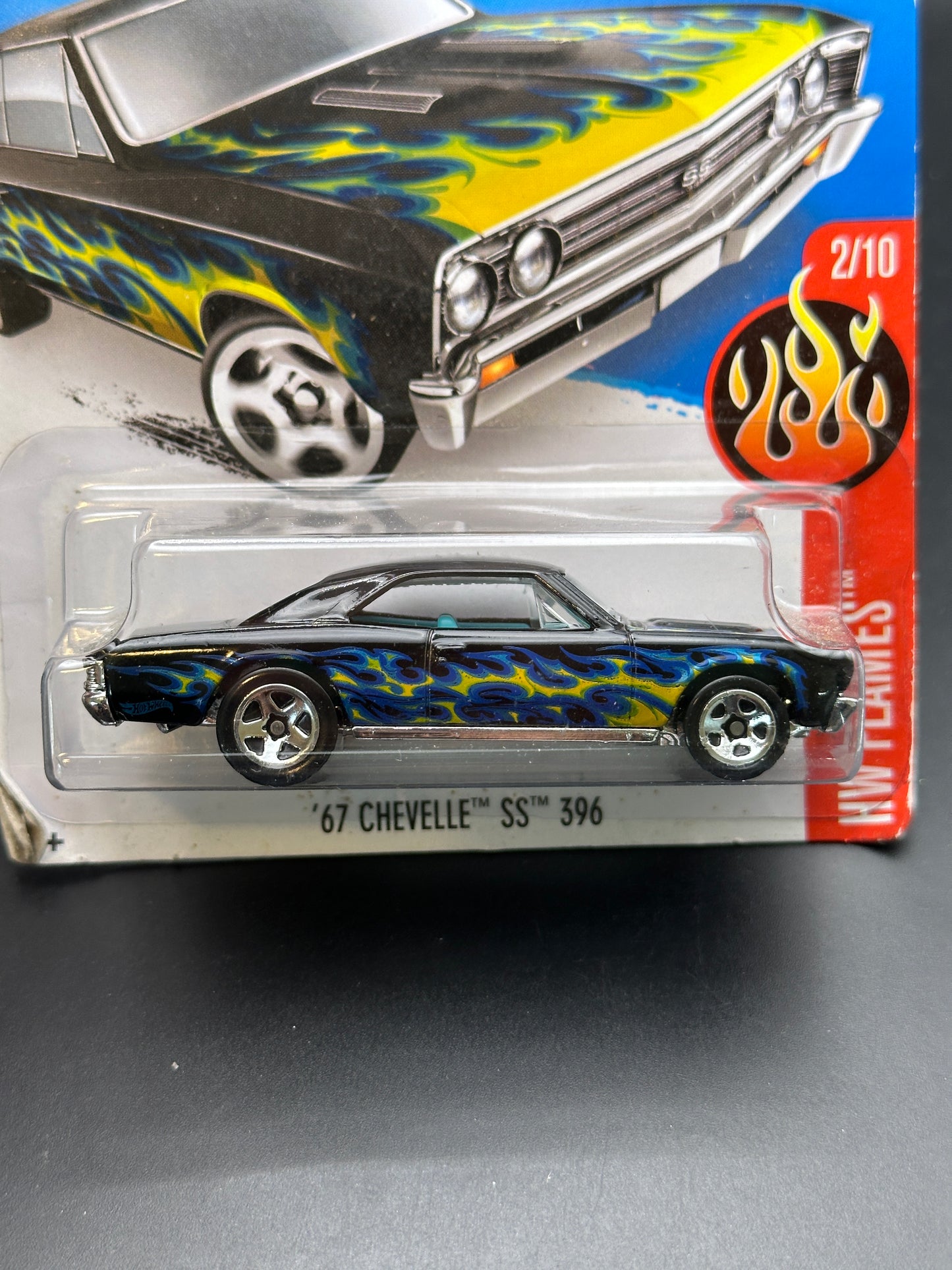 HOT WHEELS - 67 CHEVELLE SS 396 (2016) - HW FLAMES 2/10