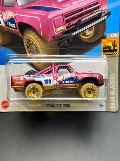 HOT WHEELS - 87 DODGE D100 (2023) - HW BAJA BLAZERS 1/10
