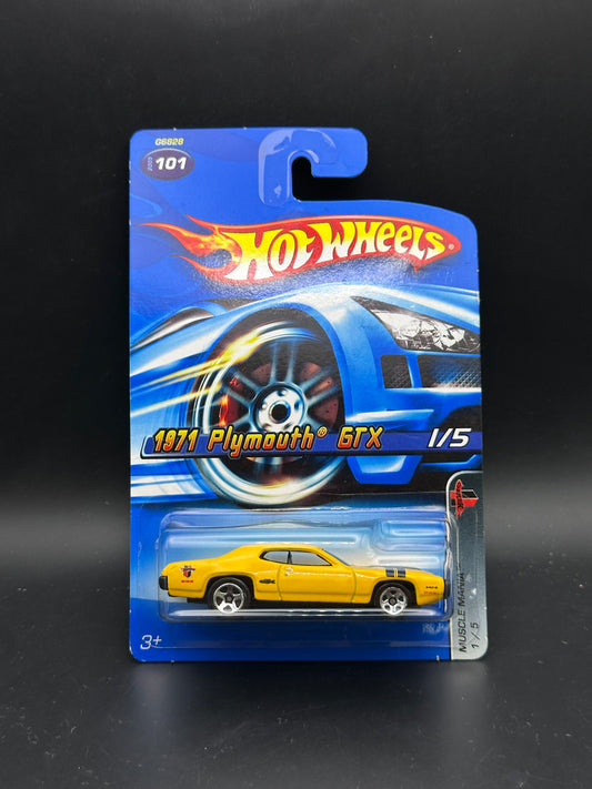 HOT WHEELS - 1971 PLYMOUTH GTX (2005) - HW MUSCLE MANIA 1/5