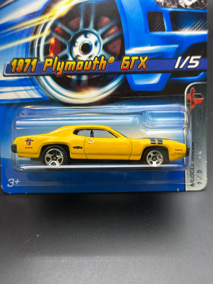 HOT WHEELS - 1971 PLYMOUTH GTX (2005) - HW MUSCLE MANIA 1/5