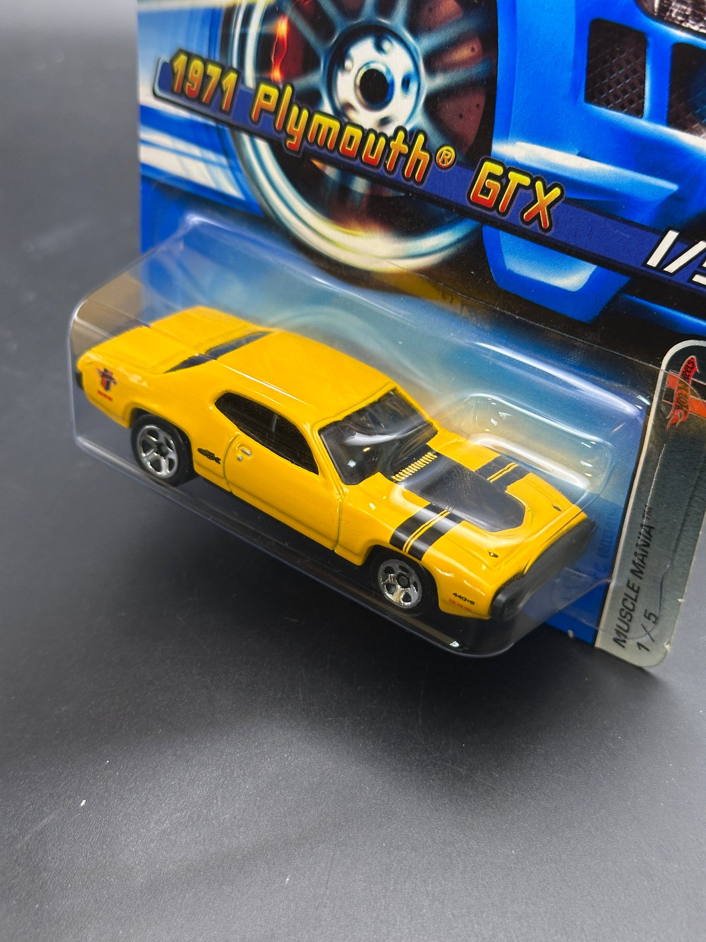 HOT WHEELS - 1971 PLYMOUTH GTX (2005) - HW MUSCLE MANIA 1/5