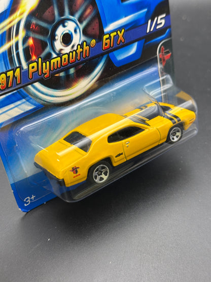 HOT WHEELS - 1971 PLYMOUTH GTX (2005) - HW MUSCLE MANIA 1/5