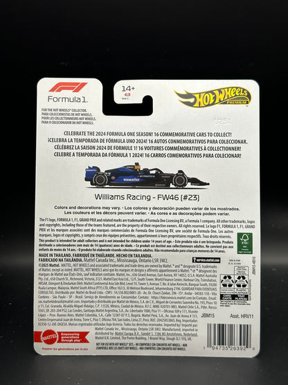 HOT WHEELS - ALEX ALBON WILLIAM RACING FW46 #23 (2025) - FORMULA 1 SERIES