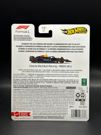 HOT WHEELS - MAX VERSTAPPEN ORACLE RED BULL RACING RB20 #1 (2025) - FORMULA 1 SERIES