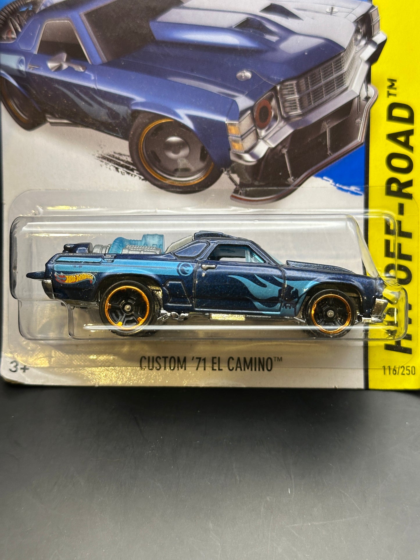 HOT WHEELS - CUSTOM 71 EL CAMINO - TREASURE HUNT (2014) - HW OFF ROAD