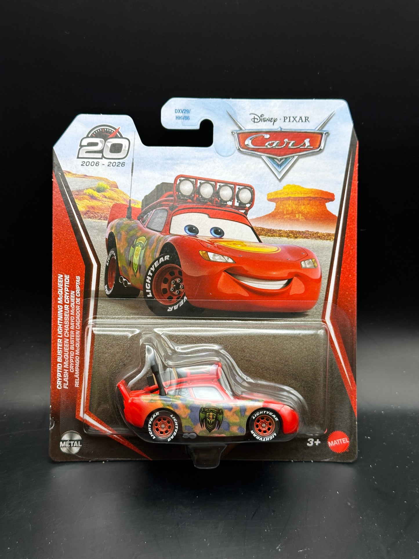 DISNEY PIXAR CARS 20th ANNIVERSARY - CRYPTID BUSTER LIGHTNING MCQUEEN - DIECAST