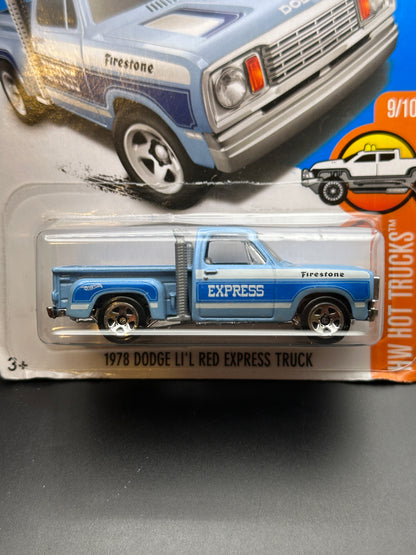 HOT WHEELS - 1979 DODGE LIL RED EXPRESS TRUCK - (2017) - HW HOT TRUCKS 9/10